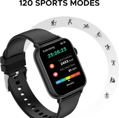 Fire-Boltt Hercules 1.83 (Black Strap, Free Size)