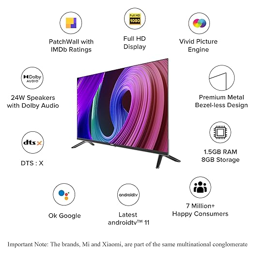 MI 100 cm (40 inches) 5A Series Full HD Smart Android LED TV L40M7-EAIN (Black)