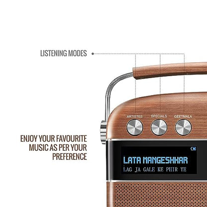 Saregama Carvaan Premium - Oakwood Brown